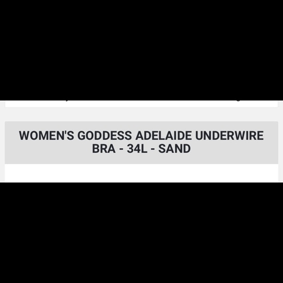 Goddess NWT Adelaide**note size 34N - Picture 3 of 3